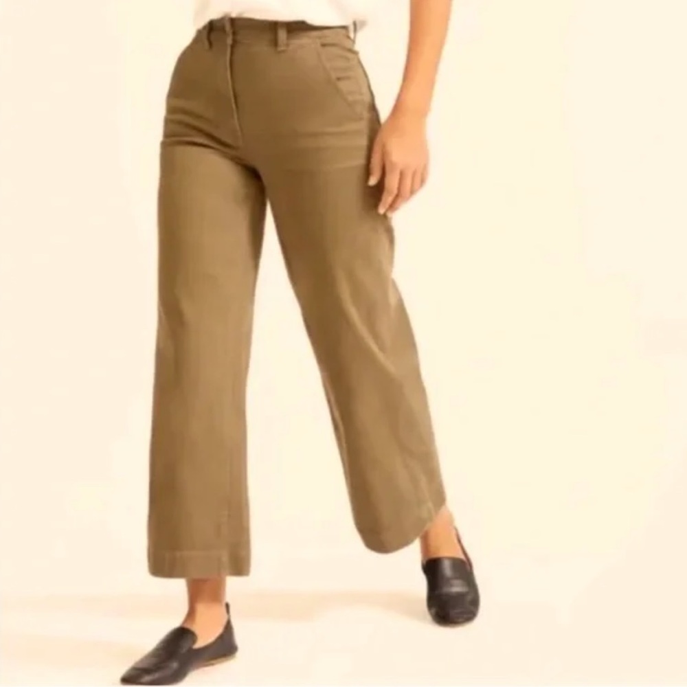 Everlane cropped wide leg pant